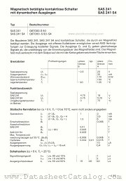 SAS241S4 datasheet pdf Siemens
