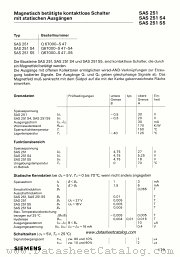 SAS251-S4 datasheet pdf Siemens
