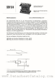 SBV514 datasheet pdf Siemens