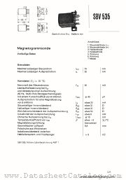 SBV535 datasheet pdf Siemens