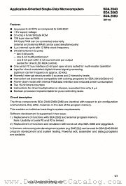 SDA2040 datasheet pdf Siemens