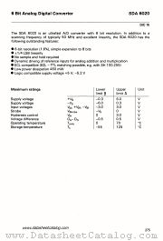 SDA6020 datasheet pdf Siemens
