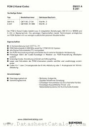 S291 datasheet pdf Siemens