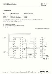 S291A datasheet pdf Siemens