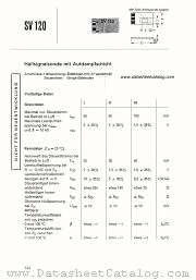 SV120 datasheet pdf Siemens