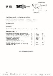 SV230 datasheet pdf Siemens
