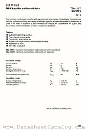 TBA120T datasheet pdf Siemens