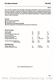 TCA4511 datasheet pdf Siemens