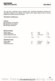 TDA5400-2 datasheet pdf Siemens