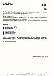 TLE4201A datasheet pdf Siemens