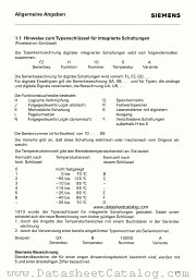 CODE SIEMENS IC datasheet pdf Siemens