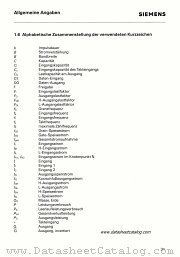SIEMENS-ABBREVIATIONS datasheet pdf Siemens