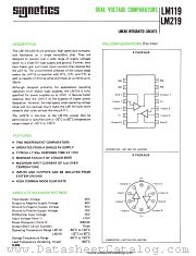LM219D datasheet pdf Signetics