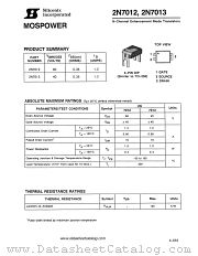2N7012 datasheet pdf Siliconix
