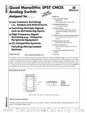 DG211 datasheet pdf Siliconix