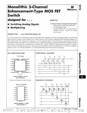 G116 datasheet pdf Siliconix