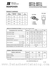 IRF711 datasheet pdf Siliconix
