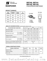 IRF742 datasheet pdf Siliconix