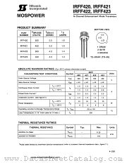IRFF421 datasheet pdf Siliconix