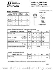IRFF432 datasheet pdf Siliconix