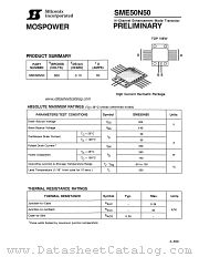 SME50N50 datasheet pdf Siliconix