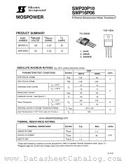 SMP16P06 datasheet pdf Siliconix