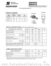 SMP2P20 datasheet pdf Siliconix