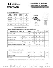 SMP60N05 datasheet pdf Siliconix