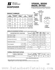 VP2020L datasheet pdf Siliconix