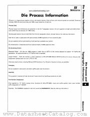 DIE PROCESS datasheet pdf Siliconix