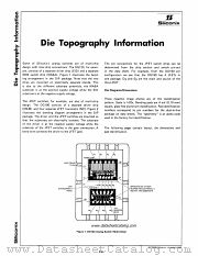 DIE TOPOGRAPHY datasheet pdf Siliconix