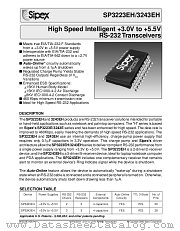 SP3243EH datasheet pdf Sipex Corporation