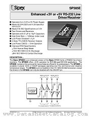 SP385E datasheet pdf Sipex Corporation