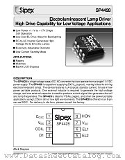 SP4428 datasheet pdf Sipex Corporation