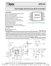 SP6134EU/TR datasheet pdf Sipex Corporation