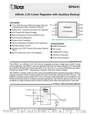 SP6231ER-3.3/TR datasheet pdf Sipex Corporation
