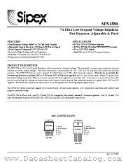 SPX1580 datasheet pdf Sipex Corporation