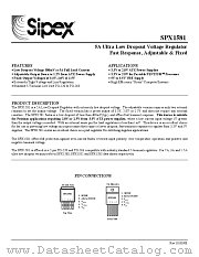 SPX1581 datasheet pdf Sipex Corporation