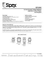 SPX2810 datasheet pdf Sipex Corporation