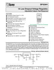 SPX2941T5/TR datasheet pdf Sipex Corporation
