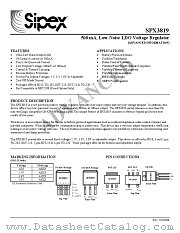 SPX3819 datasheet pdf Sipex Corporation