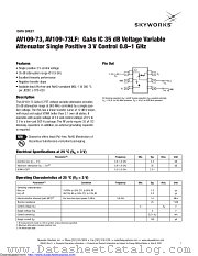 AV109-73LF datasheet pdf Skyworks Solutions