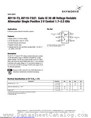 AV110-73LF datasheet pdf Skyworks Solutions