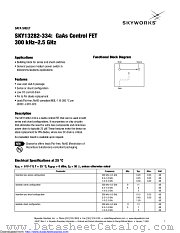 SKY13282-334 datasheet pdf Skyworks Solutions