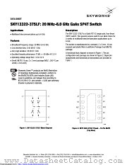 SKY13322-375LF datasheet pdf Skyworks Solutions