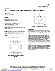 SKY13352-337LF datasheet pdf Skyworks Solutions