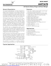 AAT3670 datasheet pdf Skyworks Solutions
