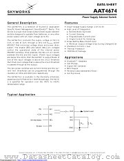 AAT4674ITP-1-T1 datasheet pdf Skyworks Solutions