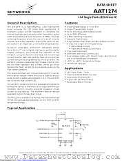 AAT1274 datasheet pdf Skyworks Solutions