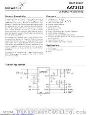 AAT3125ISN-T1 datasheet pdf Skyworks Solutions